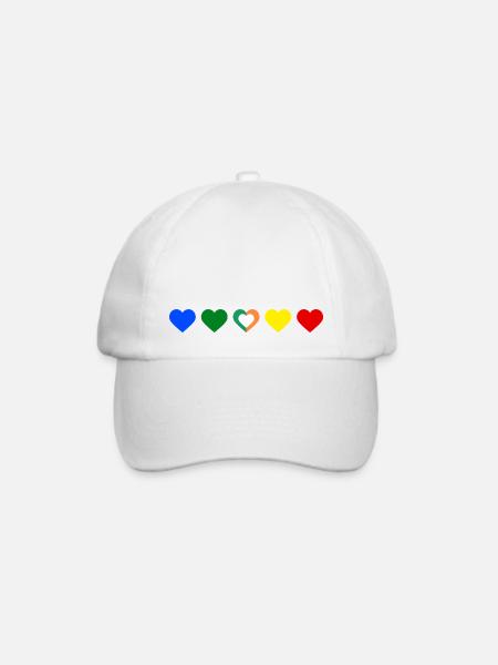 1D Love - Baseballkappe - Weiß/Weiß