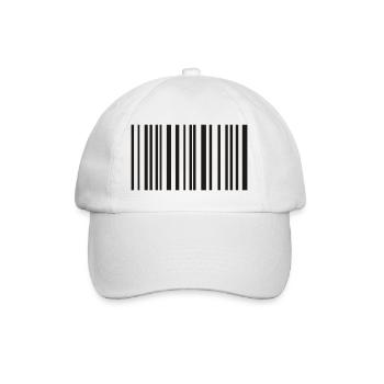 barcode - Baseballkappe - Weiß/Weiß - Vorne