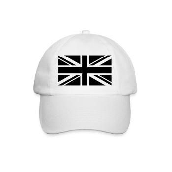 England Fahne einfarbig - Baseballkappe - Weiß/Weiß - Vorne