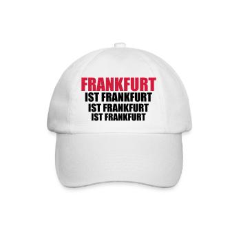 FRANKFURT ist Frankfurt - Baseballkappe - Weiß/Weiß - Vorne
