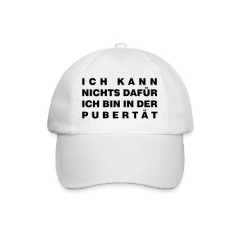 Pubertät - Baseballkappe - Weiß/Weiß - Vorne