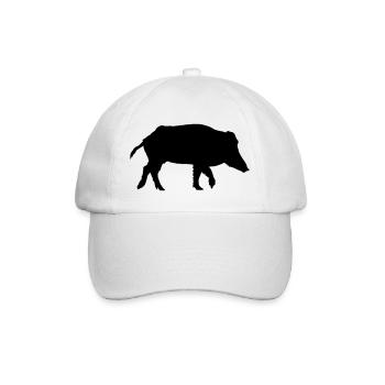 Wildschwein - Baseballkappe - Weiß/Weiß - Vorne
