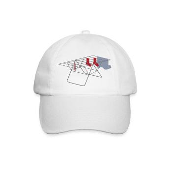 Wäsche - Baseballkappe - Weiß/Weiß - Vorne