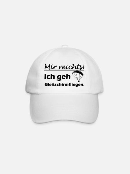 Gleitschirmfliegen Geschenk - Baseballkappe - Weiß/Weiß