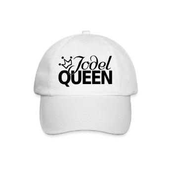 Queen Jodel Jodler Lustiger witziger Spruch - Baseballkappe - Weiß/Weiß - Vorne