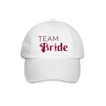 Team Braut - Baseballkappe - Weiß/Weiß - Vorne