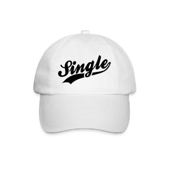Single - Baseballkappe - Weiß/Weiß - Vorne