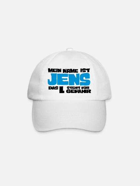 jens - Baseballkappe - Weiß/Weiß