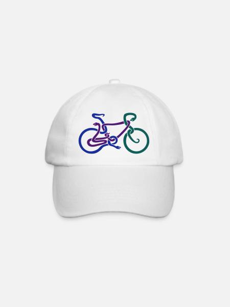 Three Snakes Bike - Baseballkappe - Weiß/Weiß