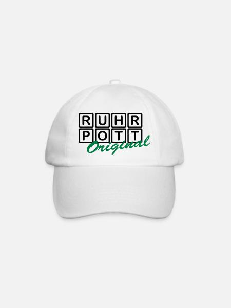 RUHRPOTT - Original - Baseballkappe - Weiß/Weiß