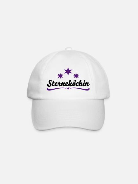 sternekoechin - Baseballkappe - Weiß/Weiß