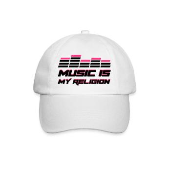 Music - Baseballkappe - Weiß/Weiß - Vorne
