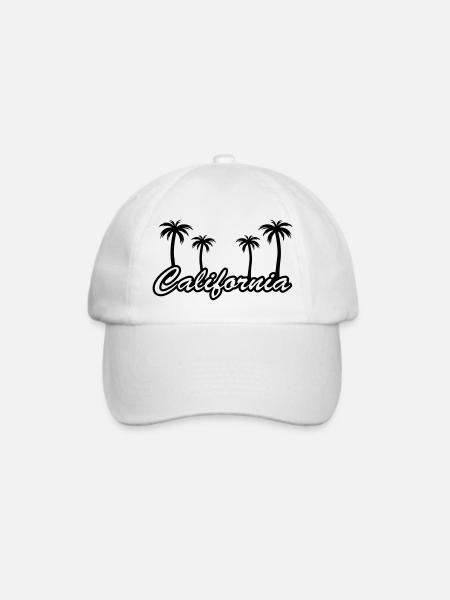 california2 - Baseballkappe - Weiß/Weiß