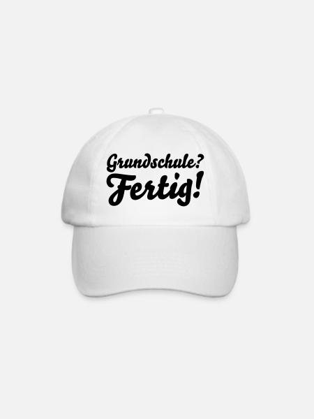 fertig grundschule - Baseballkappe - Weiß/Weiß