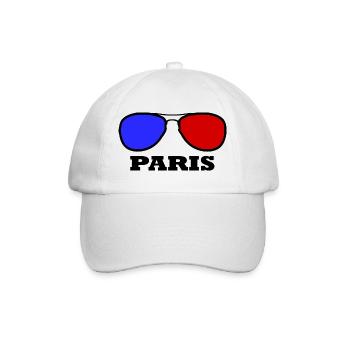 Paris - Baseballkappe - Weiß/Weiß - Vorne