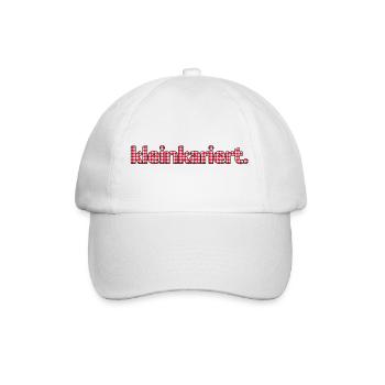 Schriftzug kleinkariert - Baseballkappe - Weiß/Weiß - Vorne