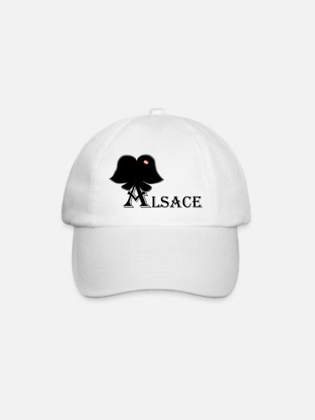 Elsässischer Kopfschmuck - Baseballkappe - Weiß/Weiß