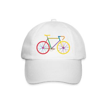 Radfahren / Radfahren - Baseballkappe - Weiß/Weiß - Vorne