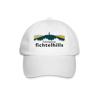 Fichtelgebirge Kösseine Schneeberg Ochsenkopf - Baseballkappe - Weiß/Weiß - Vorne