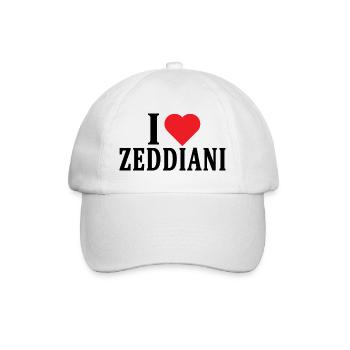 T-Shirt Io amo Zeddiani T-Shirt Sardinien - Baseballkappe - Weiß/Weiß - Vorne