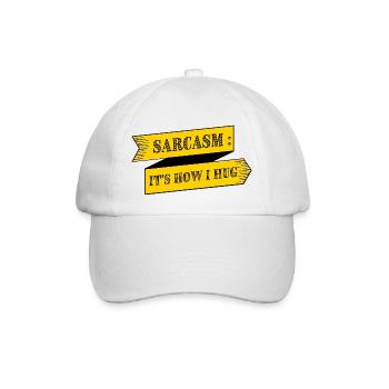 SARKASMUS IST, WIE ICH UMARME - Baseballkappe - Weiß/Weiß - Vorne