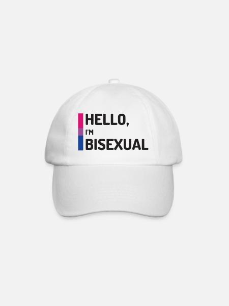 Hallo, ich bin bisexuell - Baseballkappe - Weiß/Weiß