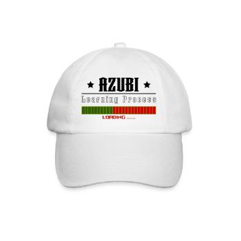 AZUBI learning process loading white tshirt - Baseballkappe - Weiß/Weiß - Vorne
