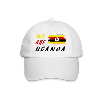 Wir sind Uganda - Baseballkappe - Weiß/Weiß - Vorne