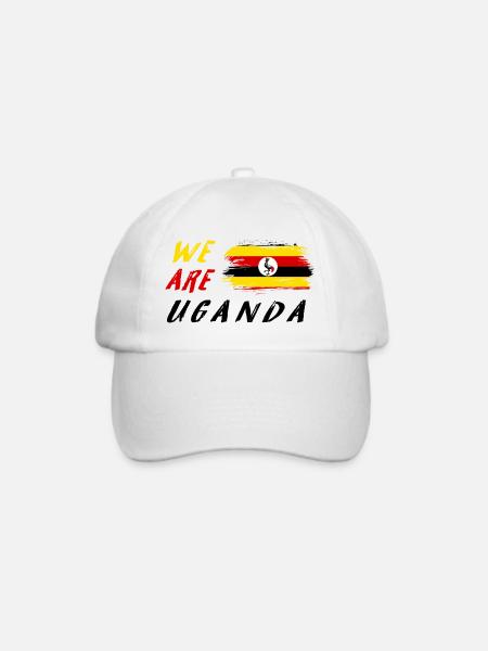 Wir sind Uganda - Baseballkappe - Weiß/Weiß