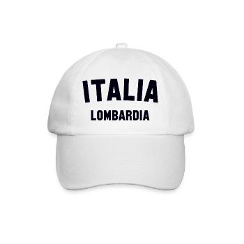 LOMBARDEI Lombardy Italia Italien Italy - Baseballkappe - Weiß/Weiß - Vorne