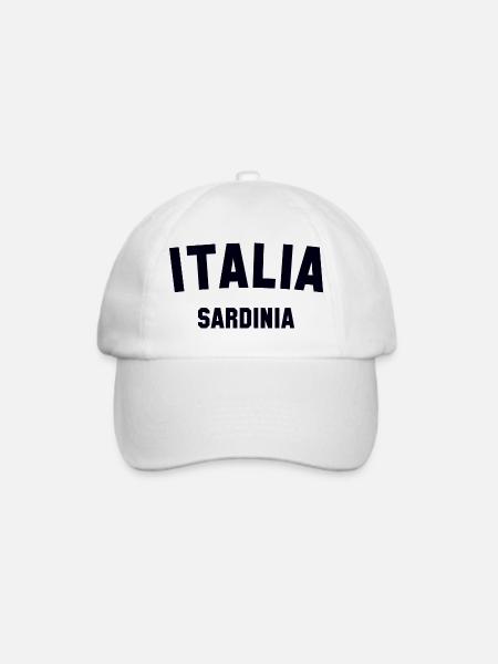 SARDINIEN Italia Italien - Baseballkappe - Weiß/Weiß