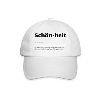 Schönheit - Baseballkappe - Weiß/Weiß - Vorne