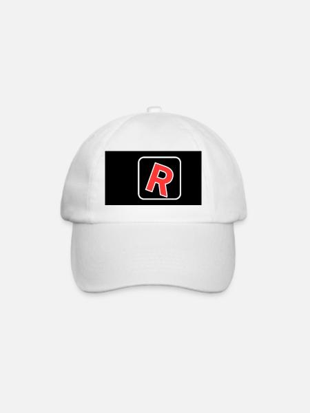 R - Baseballkappe - Weiß/Weiß