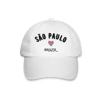 São Paulo Brasilien - Baseballkappe - Weiß/Weiß - Vorne