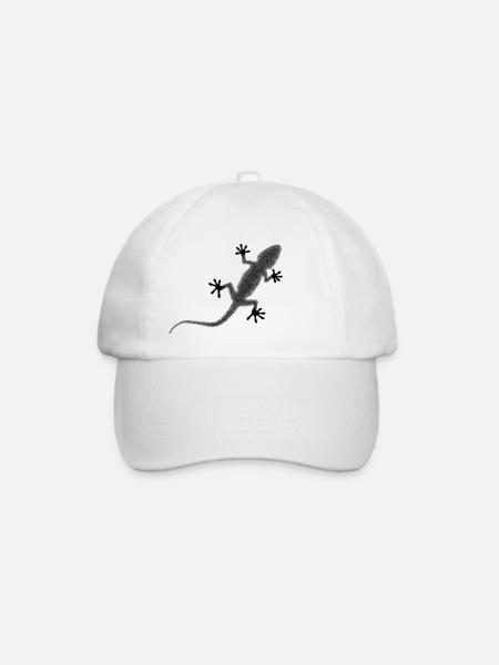 Geckos - Baseballkappe - Weiß/Weiß
