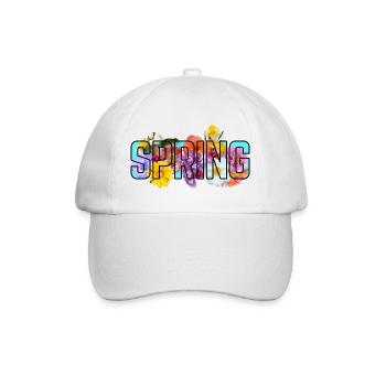 Blaue Quelle - Baseballkappe - Weiß/Weiß - Vorne