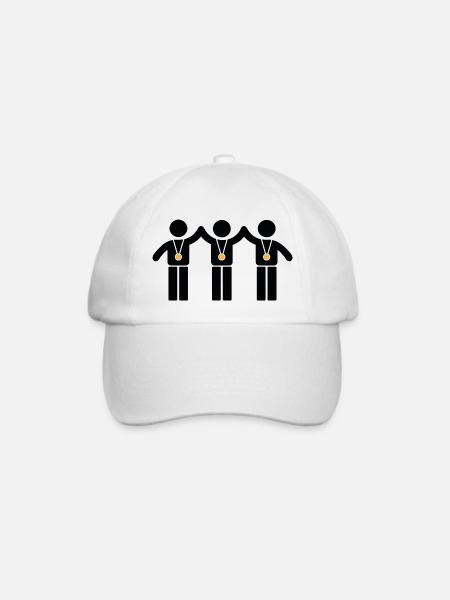 Gewinner - Baseballkappe - Weiß/Weiß