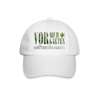 Vorbild Vorgarten - Baseballkappe - Weiß/Weiß - Vorne