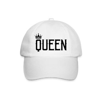 queen - Baseballkappe - Weiß/Weiß - Vorne