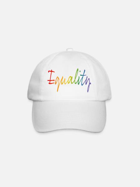 Regenbogen equality | LGBT lgbtqi queer - Baseballkappe - Weiß/Weiß