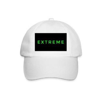 Auffälliges Extreme-Logo - Baseballkappe - Weiß/Weiß - Vorne