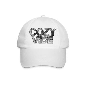 Cozy Vibe - Baseballkappe - Weiß/Weiß - Vorne