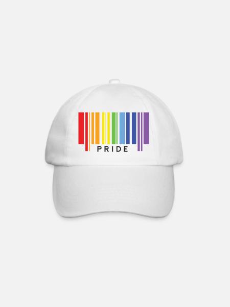 LGBTQ+ Stolz - Baseballkappe - Weiß/Weiß