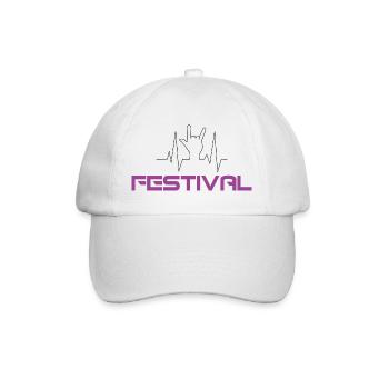 Festival - Baseballkappe - Weiß/Weiß - Vorne