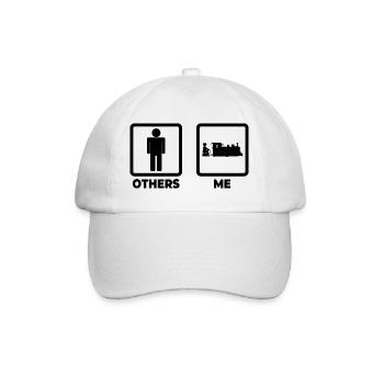 Leben eines Eisenbahners - Baseballkappe - Weiß/Weiß - Vorne
