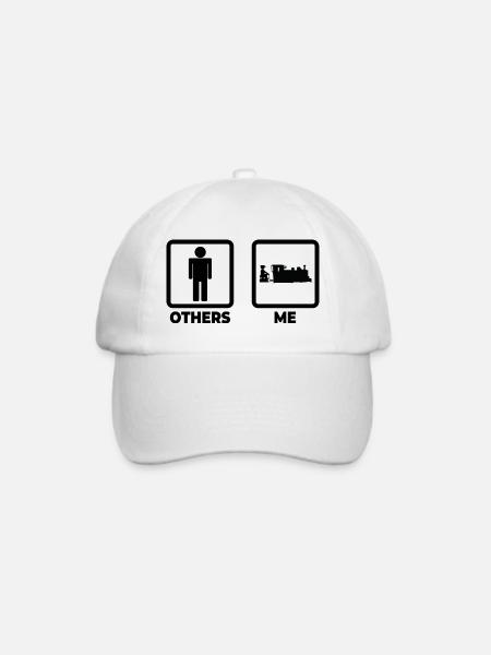 Leben eines Eisenbahners - Baseballkappe - Weiß/Weiß