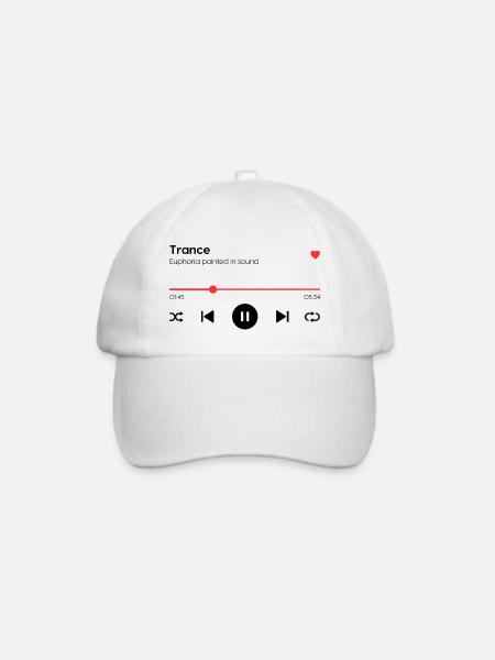 Trance - Baseballkappe - Weiß/Weiß