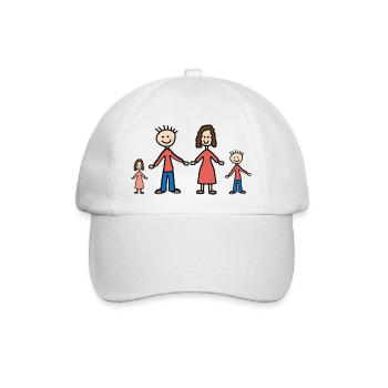 Familie - Baseballkappe - Weiß/Weiß - Vorne