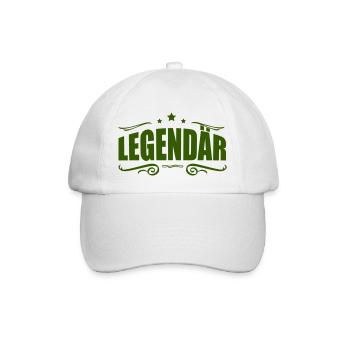 legendär 1 - Baseballkappe - Weiß/Weiß - Vorne