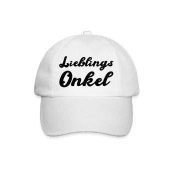lieblings onkel - Baseballkappe - Weiß/Weiß - Vorne